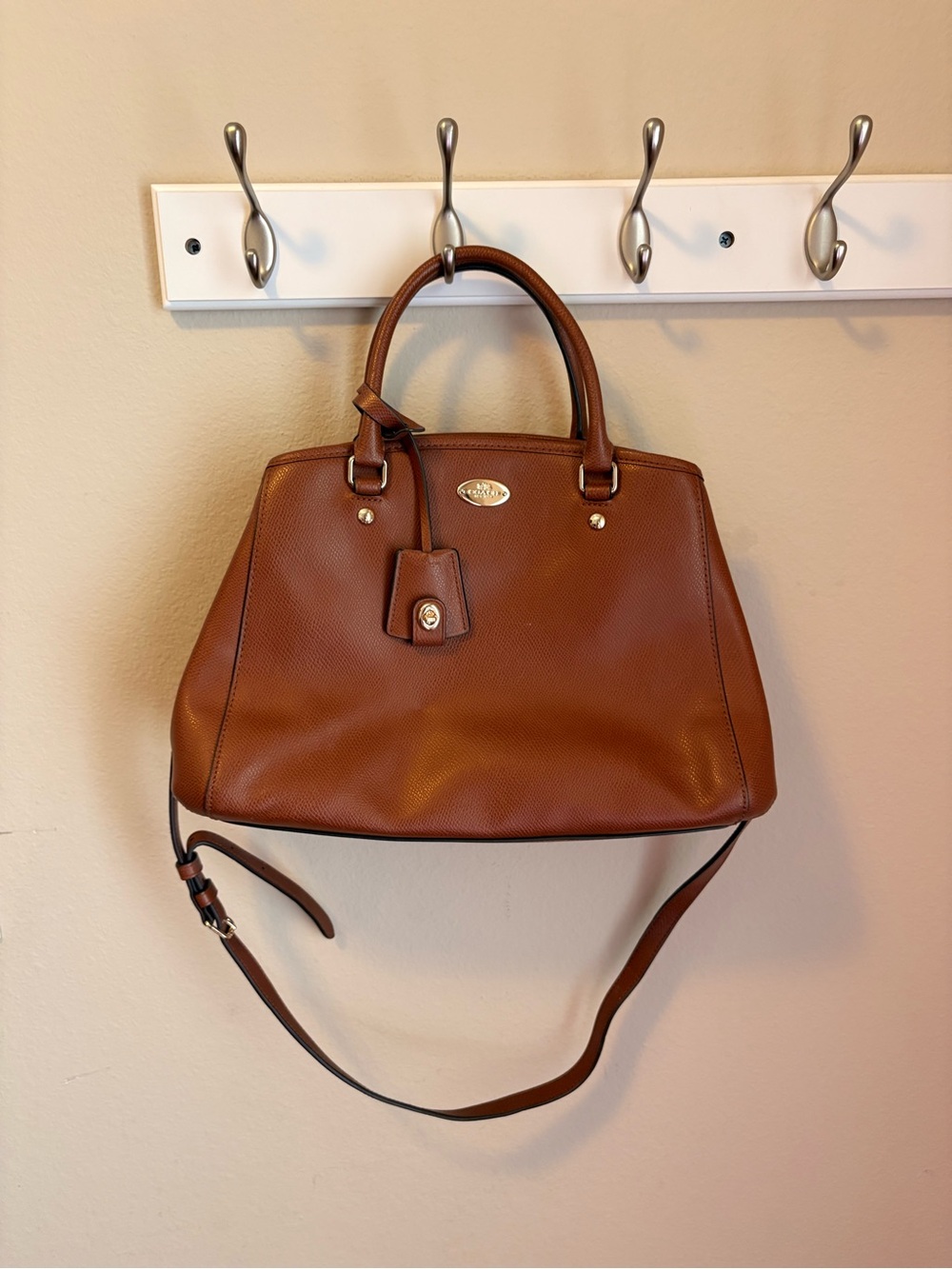 Coach Classic Brown Leather Handbag